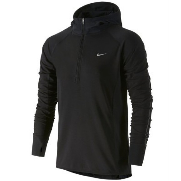 Nike Sweaters | Nike Drifit Sprint Hooded Half Zip Running Sweater | Poshmark